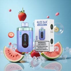 Razz Bar 50000 Пуфове Ягода Диня Bubble Gum 650 Мач Батерия Bulgaria vape wholesale