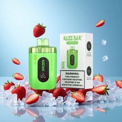 Razz Bar 50K Пуфове Еднократна вейп Ягода Лед Bulgaria vape wholesale