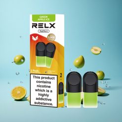 RELX Pod Pro 2 600 пуфове Зелен ябълков лед Никотин:1.8% Bulgaria vape wholesale