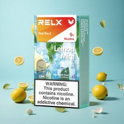 RELX Pod Pro 2 600 пуфове Лимонов мента Bulgaria vape wholesale