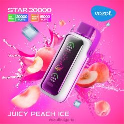 VOZOL Vape Review - VOZOL STAR 20 000 LP86D10 сочен прасковен лед